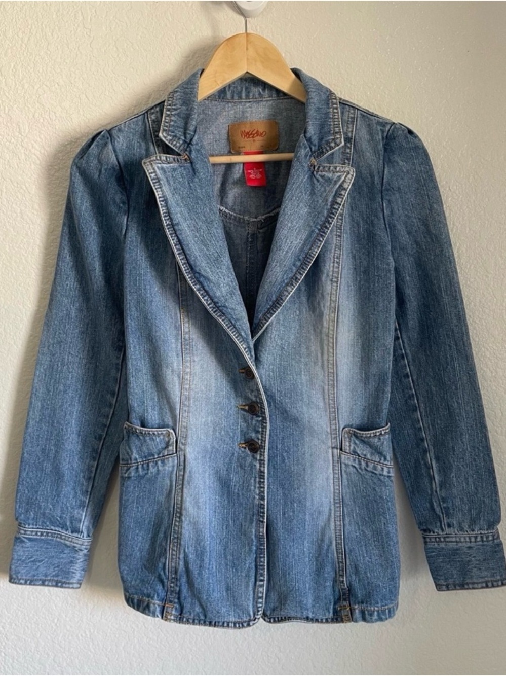 Mossimo Supply Co. Light Blue Denim Blazer Jacket